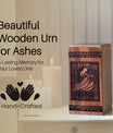Handmade Wooden Elephant Urn for Ashes - Majestic Memorial