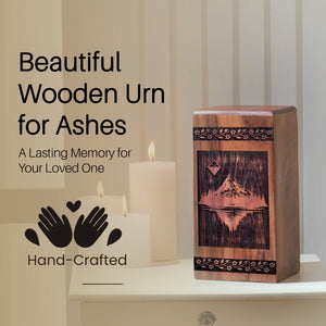 mountain Urn Size 10(H)x5.5(W)x5.5(L)Inches