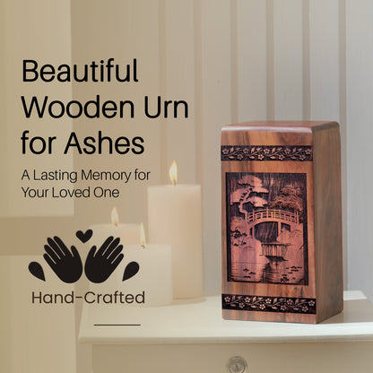 bridge Urn Size 10 Inch 10”(H) x 5.5”(W) x 5.5”(L)