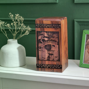 bridge Urn Size 14(H)x7.5(W)x7.5(L)Inches