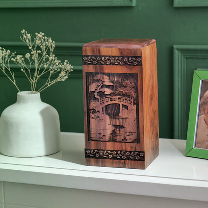 bridge Urn Size 14 Inch 14”(H) x 7.5”(W) x 7.5”(L)