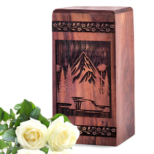 mountain Urn Size 5(H)x3(W)x3(L)Inches