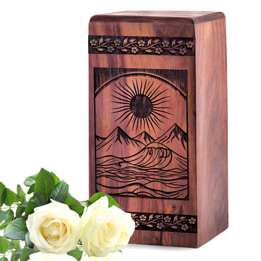 mountain Urn Size 5 Inch 5”(H) x 3”(W) x 3”(L)