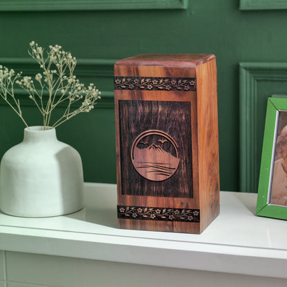 mountain Urn Size 14 Inch 14”(H) x 7.5”(W) x 7.5”(L)