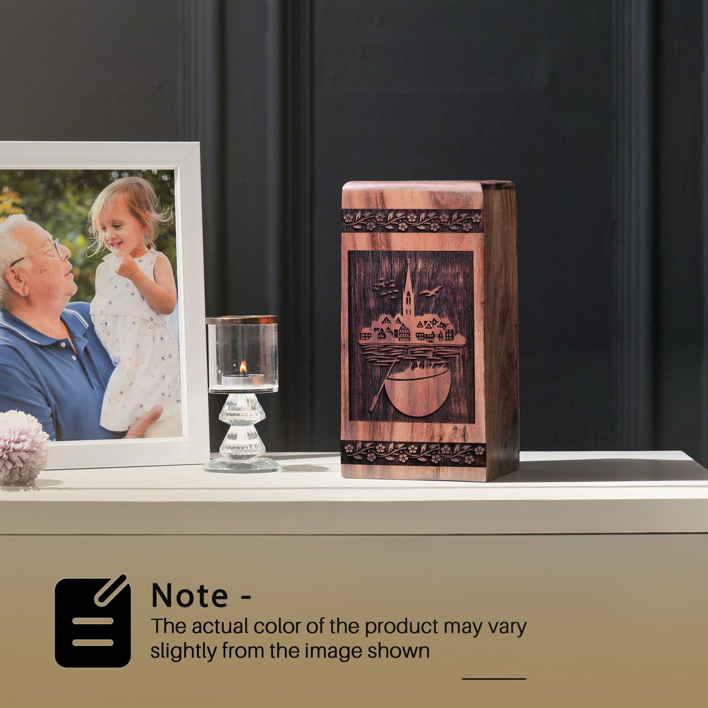 Handcrafted Wooden Historic Urn for Ashes - Eternal Tribute