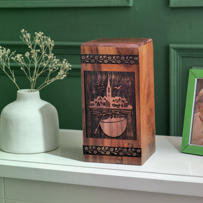 historic Urn Size 14 Inch 14”(H) x 7.5”(W) x 7.5”(L)