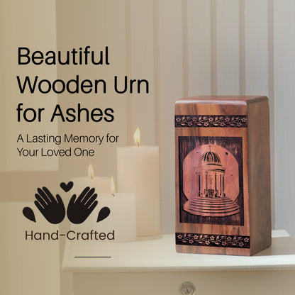 rotunda Urn Size 10 Inch 10”(H) x 5.5”(W) x 5.5”(L)
