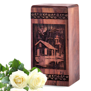 house Urn Size 5(H)x3(W)x3(L)Inches