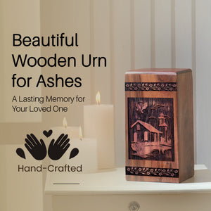 house Urn Size 10(H)x5.5(W)x5.5(L)Inches