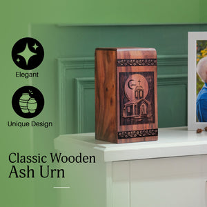 house Urn Size 11.25(H)x6.25(W)x6.25(L)Inches