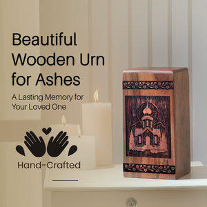 church Urn Size 10(H)x5.5(W)x5.5(L)Inches