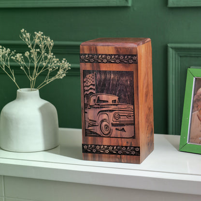 car Urn Size 14 Inch 14”(H) x 7.5”(W) x 7.5”(L)