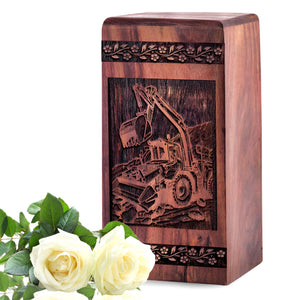 bulldozer Urn Size 5(H)x3(W)x3(L)Inches