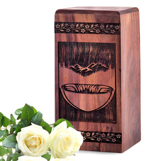 forest Urn Size 5 Inch 5”(H) x 3”(W) x 3”(L)