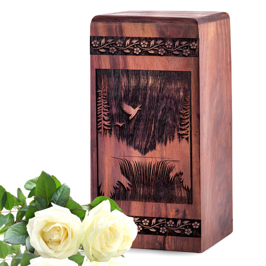 forest Urn Size 5 Inch 5”(H) x 3”(W) x 3”(L)