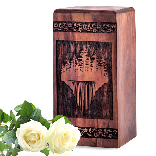 forest Urn Size 5 Inch 5”(H) x 3”(W) x 3”(L)