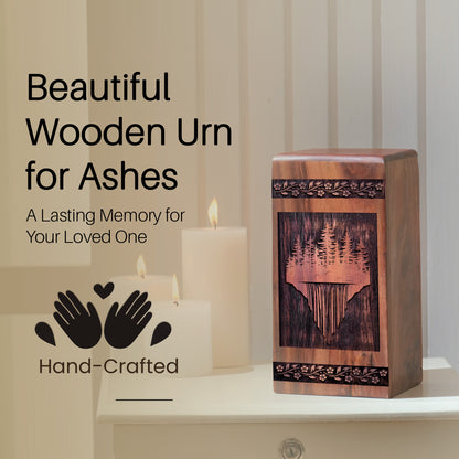 forest Urn Size 10 Inch 10”(H) x 5.5”(W) x 5.5”(L)