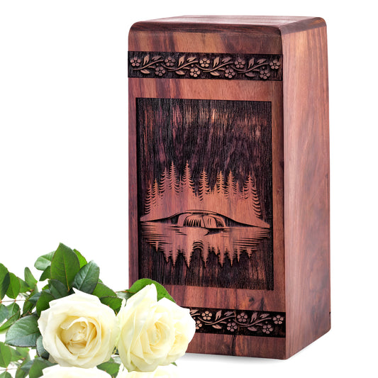 forest Urn Size 5 Inch 5”(H) x 3”(W) x 3”(L)