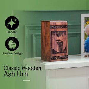 forest Urn Size 11.25(H)x6.25(W)x6.25(L)Inches