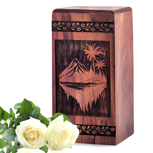 mountain Urn Size 5 Inch 5”(H) x 3”(W) x 3”(L)
