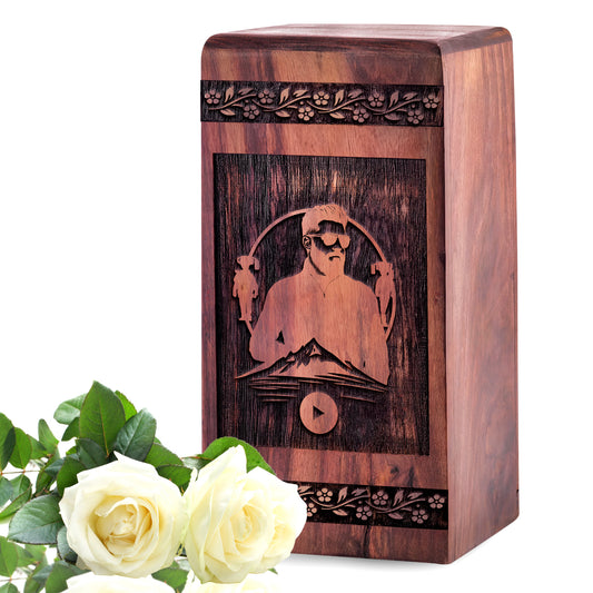 man Urn Size 5 Inch 5”(H) x 3”(W) x 3”(L)