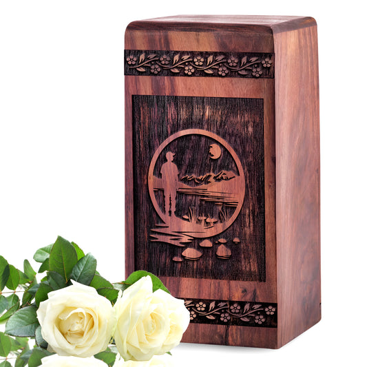 man Urn Size 5 Inch 5”(H) x 3”(W) x 3”(L)