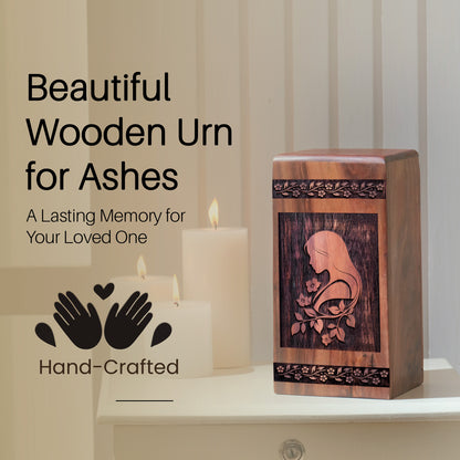mother Urn Size 10 Inch 10”(H) x 5.5”(W) x 5.5”(L)