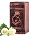 Handcrafted Wooden Mother Cremation Urn for Ashes - Thoughtful Keepsake