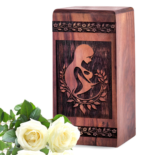 mother Urn Size 5 Inch 5”(H) x 3”(W) x 3”(L)