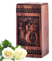 Wooden Drum Set Urn Box for Ashes - Thoughtful Memorial