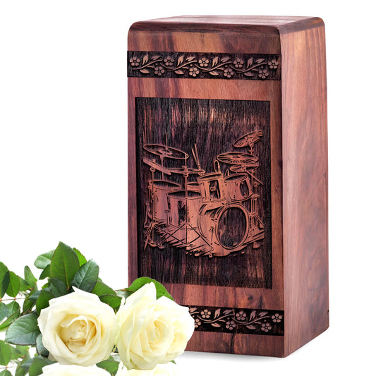 drum set Urn Size 5 Inch 5”(H) x 3”(W) x 3”(L)