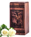 Unique Wooden Drum Set Cremation Urn for Ashes - Memorial Tribute