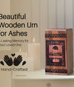 Wooden Man Urn Box for Ashes - Memorial Keepsake