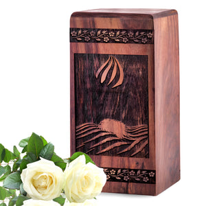 logo Urn Size 5(H)x3(W)x3(L)Inches
