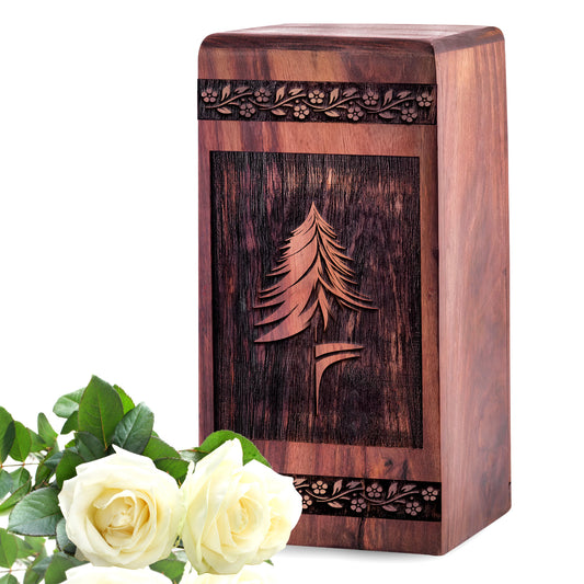 logo Urn Size 5 Inch 5”(H) x 3”(W) x 3”(L)