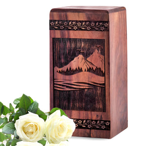 mountain Urn Size 5(H)x3(W)x3(L)Inches