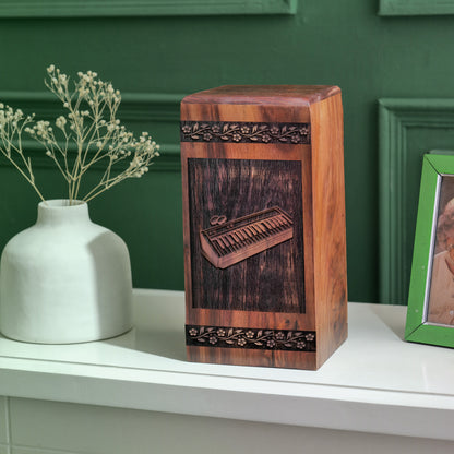 piano Urn Size 14 Inch 14”(H) x 7.5”(W) x 7.5”(L)