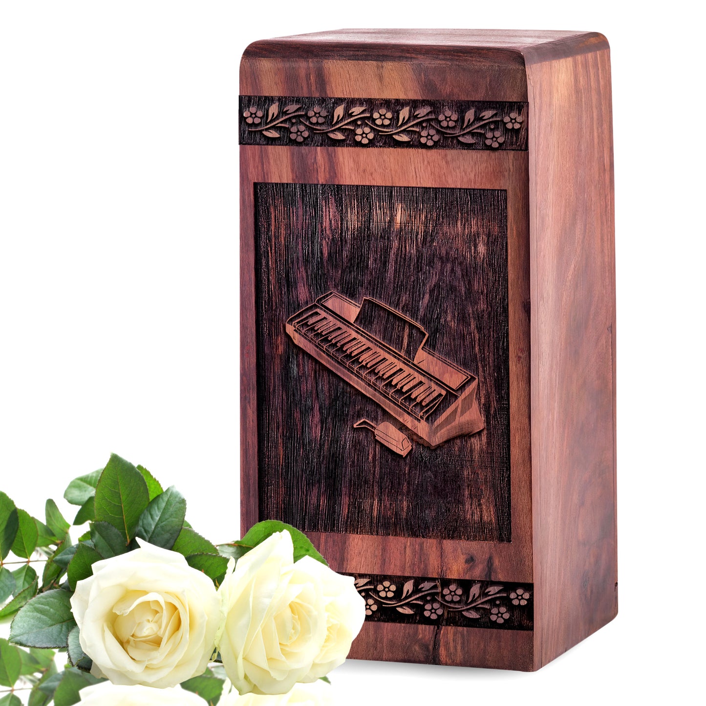piano Urn Size 5 Inch 5”(H) x 3”(W) x 3”(L)