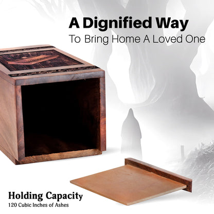 Unique Wooden Piano Cremation Urn for Ashes - Memorial Tribute