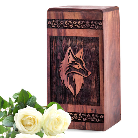fox Urn Size 5 Inch 5”(H) x 3”(W) x 3”(L)