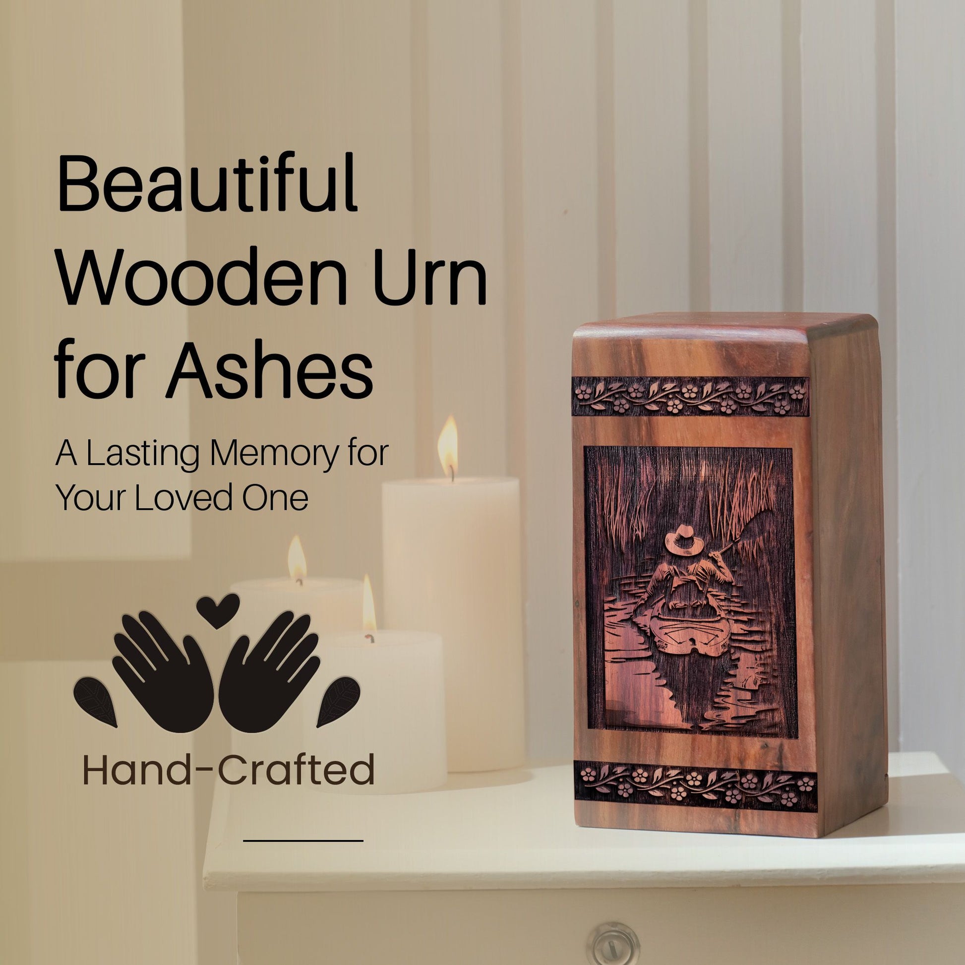 Wooden Baseball Urn Box for Ashes - Thoughtful Keepsake