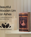 Unique Wooden Female Dancing Cremation Urn for Ashes - Memorial Keepsake
