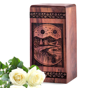 mountion Urn Size 5(H)x3(W)x3(L)Inches