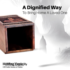 Handcrafted Wooden Lighthouse Urn for Ashes - Guiding Tribute
