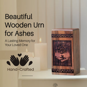 mountion Urn Size 8(H)x 4.7(W)x4.7(L)Inches