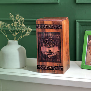 mountion Urn Size 14(H)x7.5(W)x7.5(L)Inches