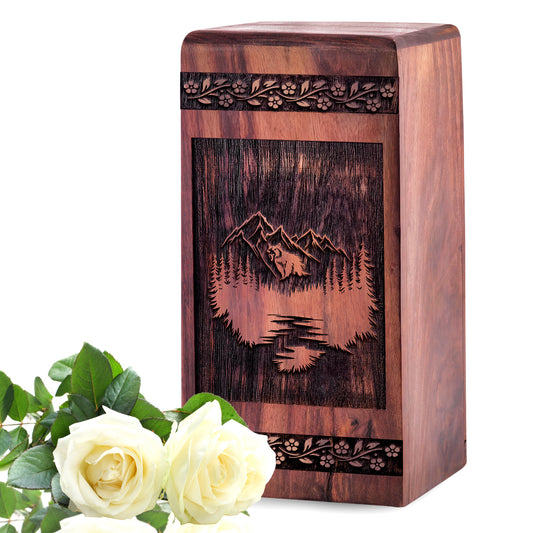 mountion Urn Size 5 Inch 5”(H) x 3”(W) x 3”(L)