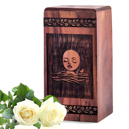 female s face Urn Size 5 Inch 5”(H) x 3”(W) x 3”(L)