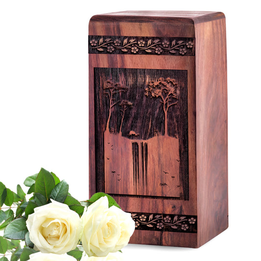 mountion Urn Size 5 Inch 5”(H) x 3”(W) x 3”(L)
