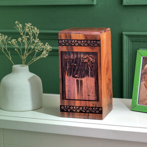 mountion Urn Size 14(H)x7.5(W)x7.5(L)Inches